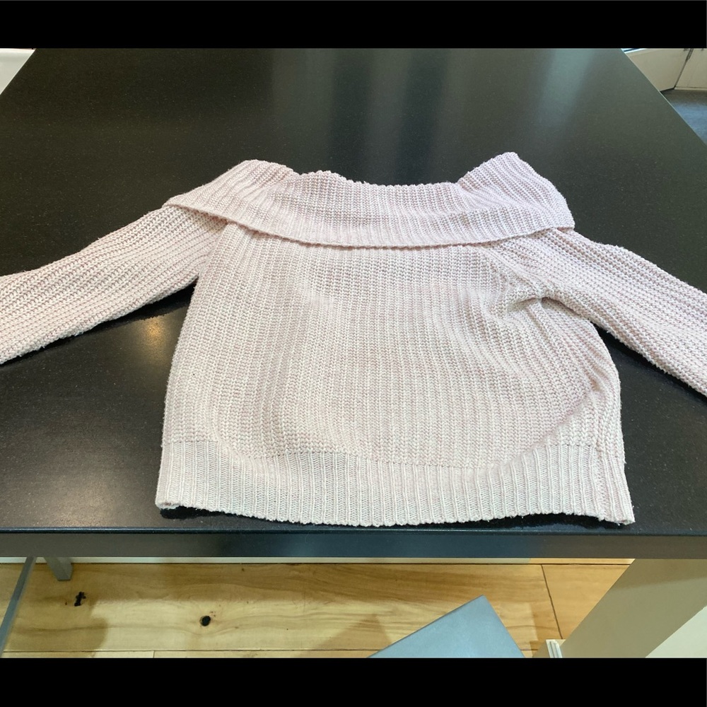 Off shoulder sweater